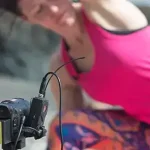 Rachel Scott recording online yoga class